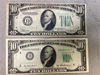 1950s $10 D Star Note