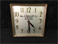 Wm. E. Phillips Co. Jewelers Clock