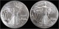 (2) 2024 AMERICAN SILVER EAGLES