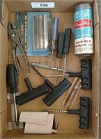Box with various Tire Repair supplies