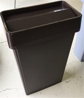 Industrial Hard Side Trash Container Swing Lid