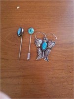 TURQUOISE PINS