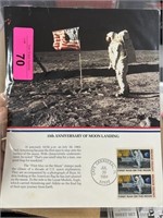 15TH ANNIVERSARY MOON LANDING STAMP LOT