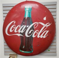 48" Antique Coca-Cola Button - original