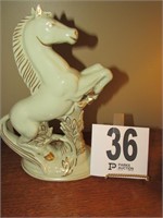 10" Tall Porcelain Horse Figure (Mark on Bottom)