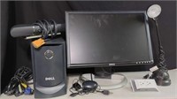 Dell 20.1" Monitor, PC Speakers, Cables, Lamp +