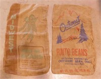 20 vintage feed / seed bags -