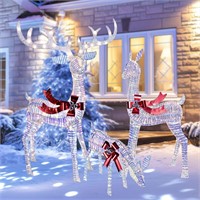 LED Reindeer Family Christmas Decor - 3 Piece