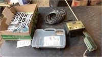 Boat numbers, cable tv tool kit, electric fence