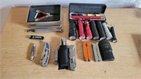 Knives, multi-tools and flashlights