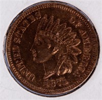 Coin 1871 Indian Head Cent Brilliant Uncirculated