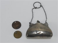 2.5" X 1.75" STERLING CHANGE PURSE