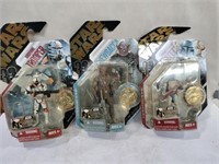3 Star wars figurines