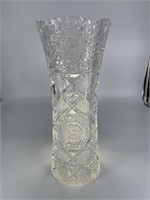 14 inch crystal vase