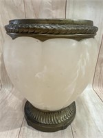 Springmaid Frosted Glass Waste Basket or Planter