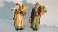 Chalkware Man and Woman with Balloons