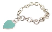 Tiffany & Co. Blue Heart "Return To" Bracelet