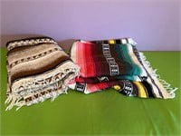 Two Mexican Style Blankets
