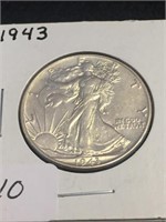 1943 Walking Liberty Silver Half Dollar Beautiful