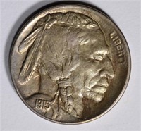 1915-D BUFFALO NICKEL, CH AU+