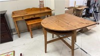 Four pieces of furniture wood