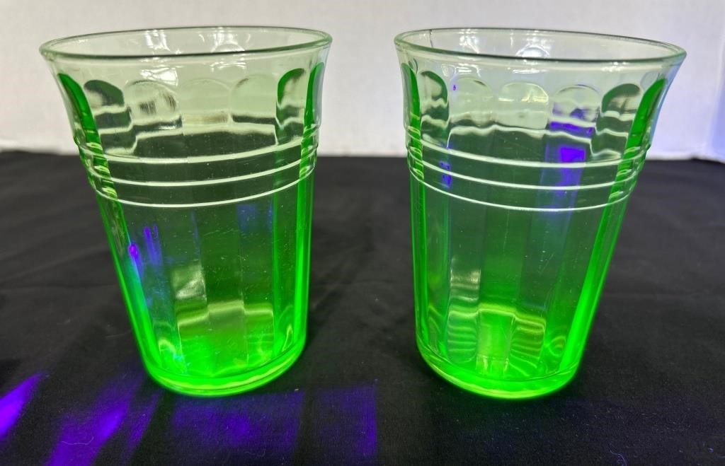 Uranium Green Glass Juice 4 inch Glows