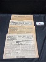 Vintage 1958 Newspapers