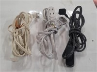 Three Interior Extension Cords