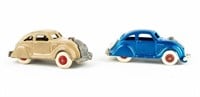 Lot Of 2 Cast Iron 1930s Chrysler Airflow Toys