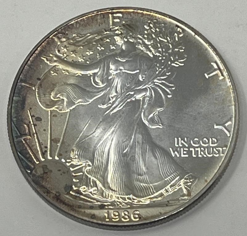 1986 AMERICAN EAGLE SILVER DOLLAR COIN