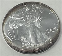 1999 AMERICAN EAGLE SILVER DOLLAR COIN