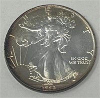 1992 AMERICAN EAGLE SILVER DOLLAR COIN