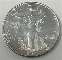 1993 AMERICAN EAGLE SILVER DOLLAR COIN