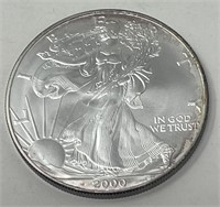 2000 AMERICAN EAGLE SILVER DOLLAR COIN