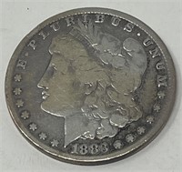 1883 American MORGAN SILVER DOLLAR COIN