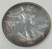 1998 AMERICAN EAGLE SILVER DOLLAR COIN