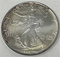 1995 AMERICAN EAGLE SILVER DOLLAR COIN