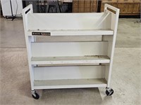 Bretford Metal Rolling Double Sided Bookcase