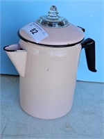 PINK GRANITE COFFEE POT