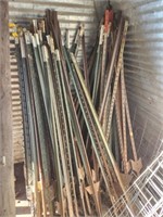 70- 6 ft. T-Steel posts, straight & good