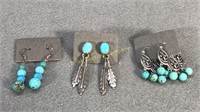 Sterling & Turquoise Earrings