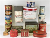 Vintage Tin Cans - Maxwell House, & More