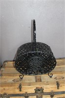 IRON YARN BASKET/CROCHET BASKET