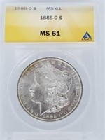 1885-O Morgan Dollar MS 61