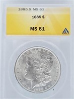 1885 Moran Dollar MS 61