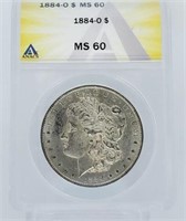 1884-O Morgan Dollar MS 60
