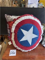 Captain America pillow & sequin pillow