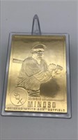 Minnie Minoso 22kt Gold Baseball Card Danbury