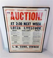 AUCTION POSTER