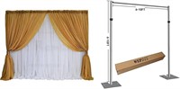 Heavy Duty Double Bar Backdrop Kit 10' x 10'